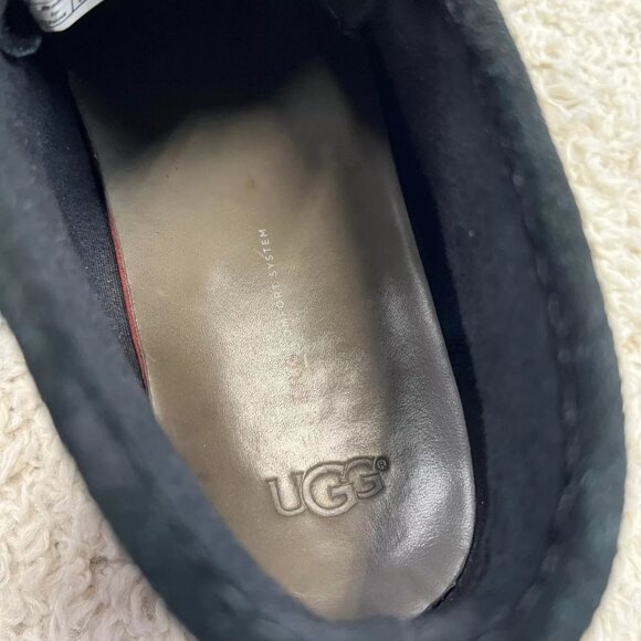 UGG M Hendrickson Black Leather Chelsea Boots main image 9
